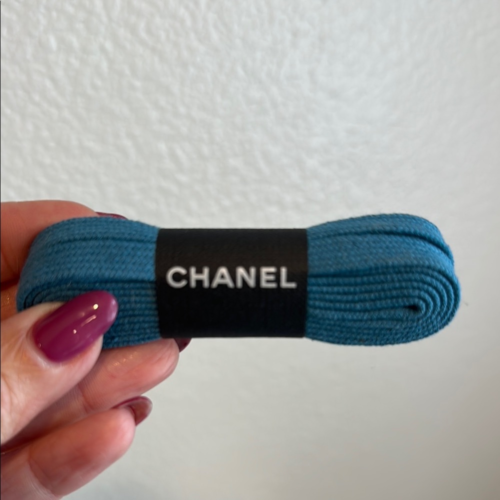 Authentic Chanel Blue Women's Accessory shoe lace